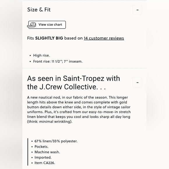 NWT J. Crew Sailor pleated short in stretch linen blend, size 00 - Picture 6 of 7